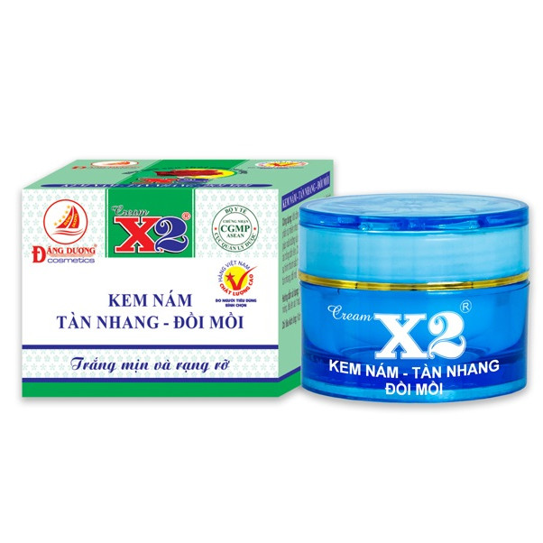 CREAM X2 - KEM NÁM - TÀN NHANG - ĐỒI MỒI - 8g