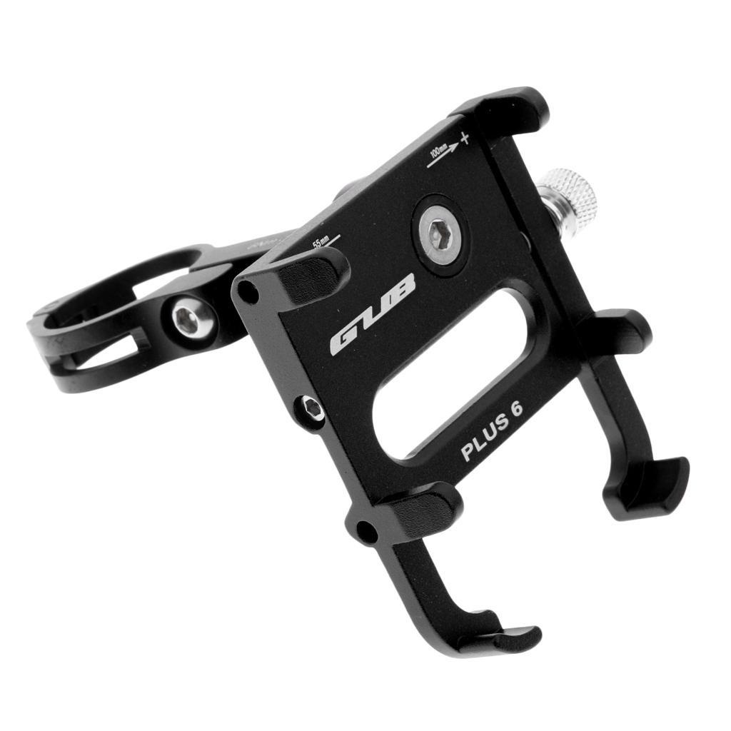 360 Rotation Mobile Phone Holder Adjustable Mount For Bike Handlebars Black