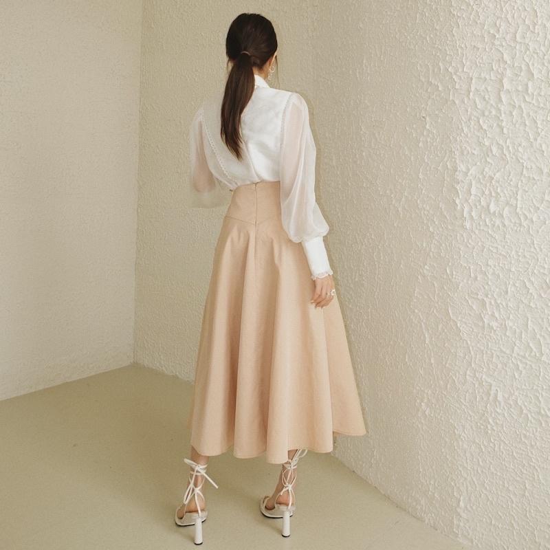 Chân váy dài LAMUSE thiết kế túi nhún (Taffeta Skirt