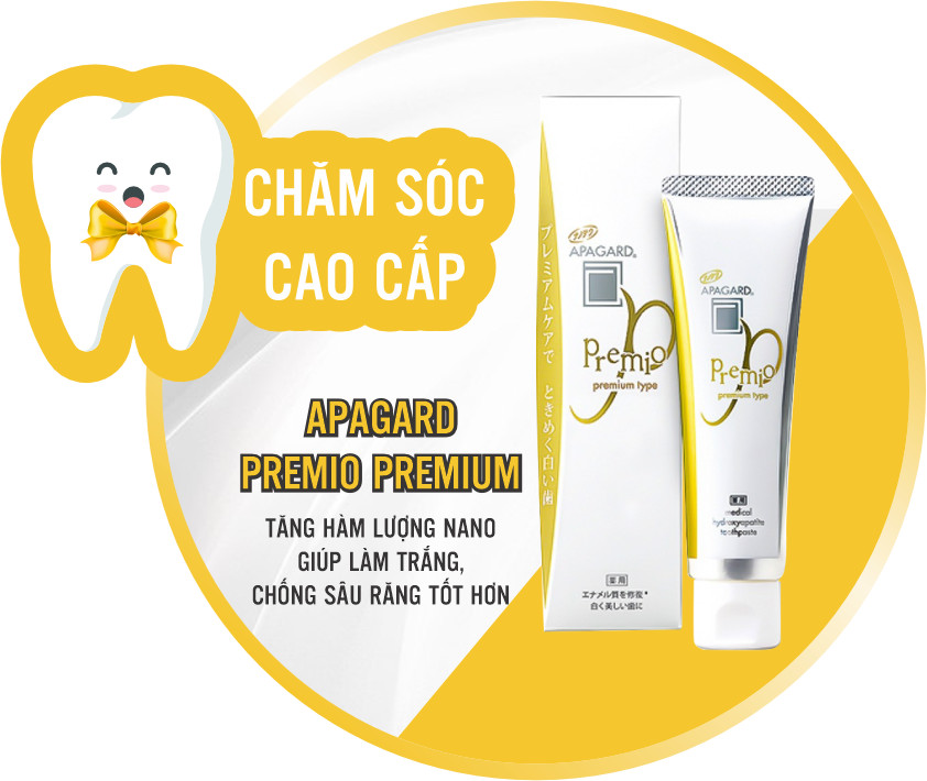 Kem Đánh Trắng Răng Cao Cấp Apagard Apagard Premio 100g (Combo 100g Và Set 24ml)