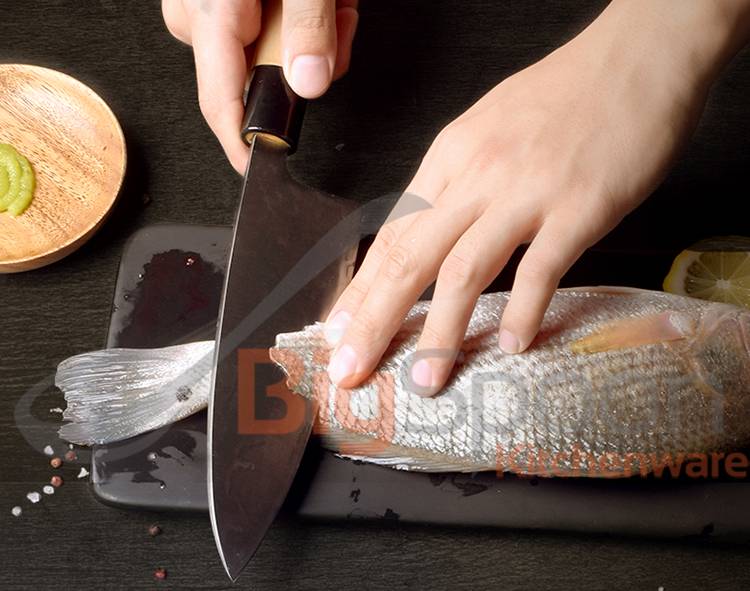 Dao Inox Làm Bếp Tsubazo-Santoku NIKKEN 29.5cm