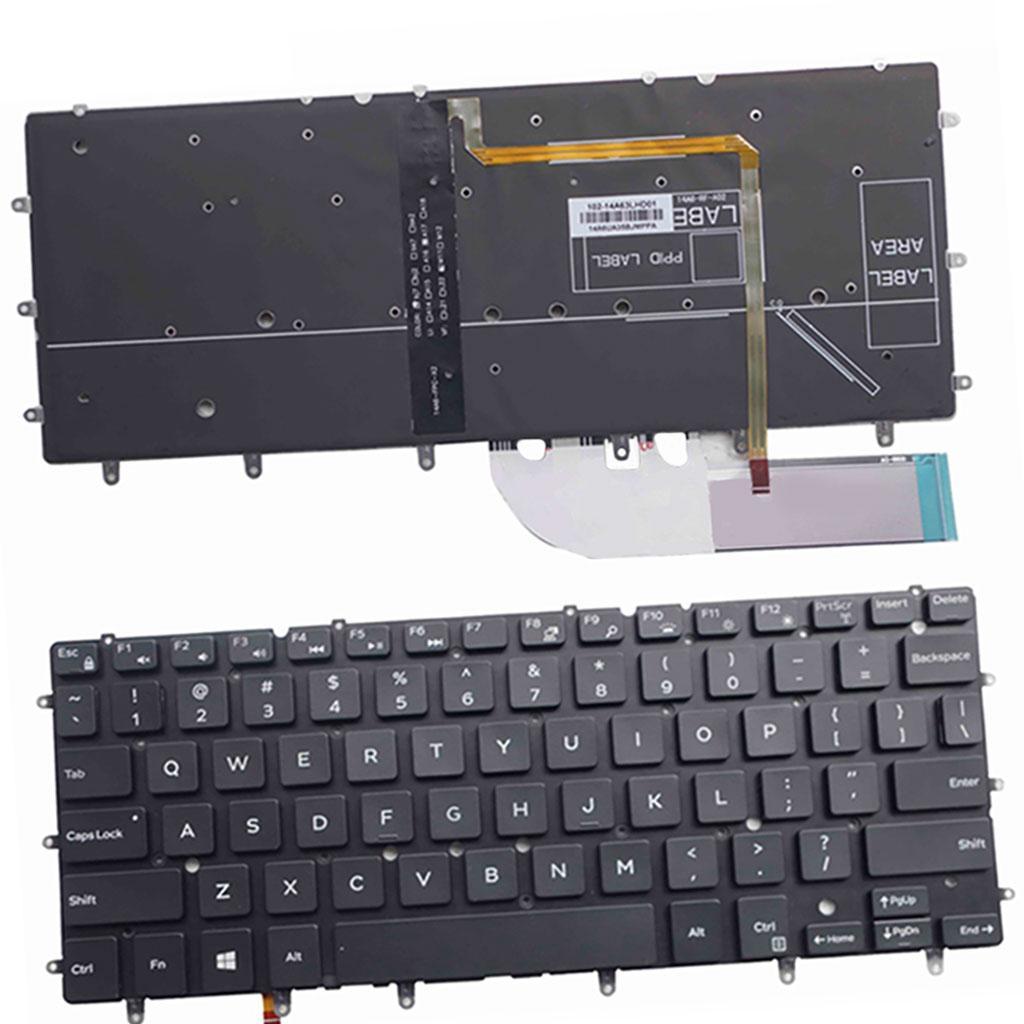 Backlit Keyboard Layout for XPS 13 9343 9350 9360 Computers PC