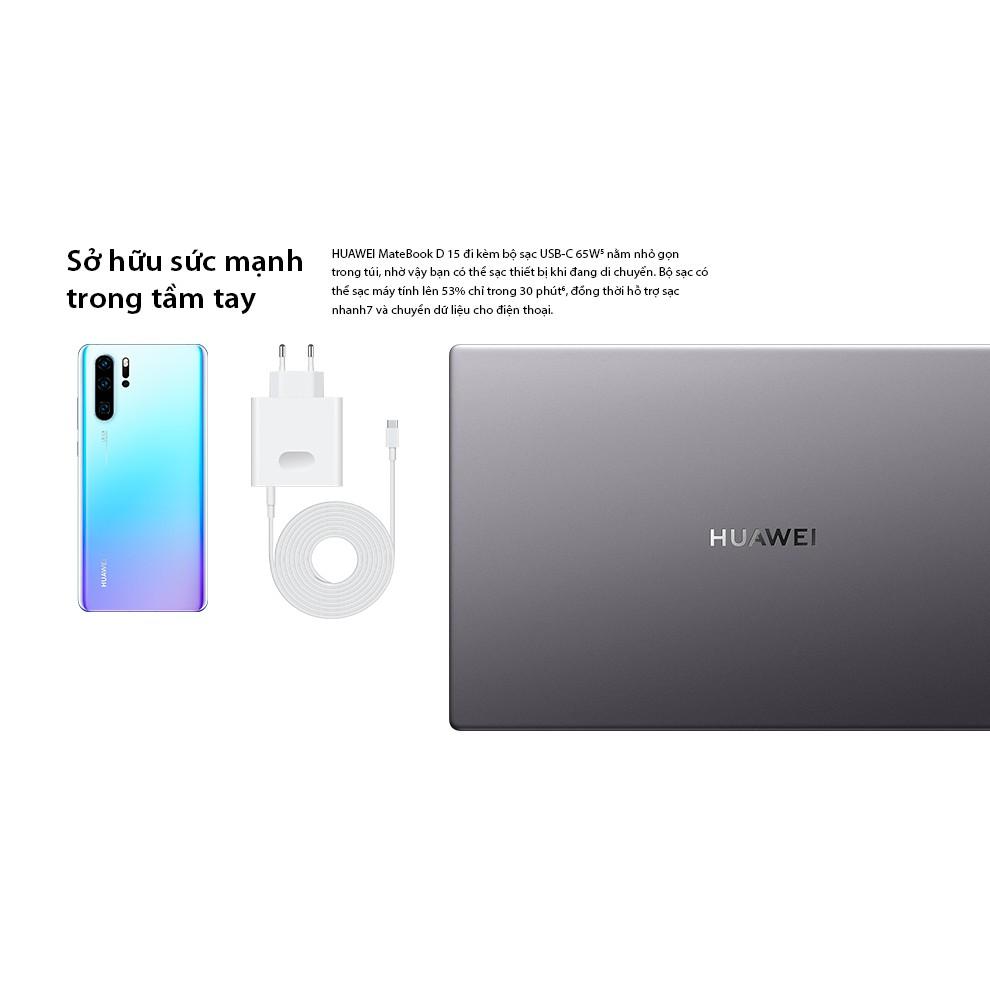 Máy Tính Xách Tay Laptop Huawei Matebook D15 (8GB/256GB) Share | Màn Hình HUAWEI Fullview | | HUAWEI Phím Nguồn Kết Hợp Bảo Mật Vân Tay | Hàng Chính Hãng