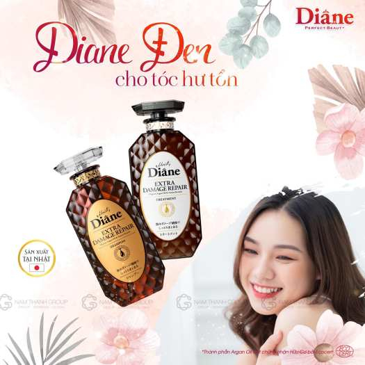 Dầu gội phục hồi tóc hư tổn nặng Moist Diane Extra Damage Repair Nhật Bản 450ml