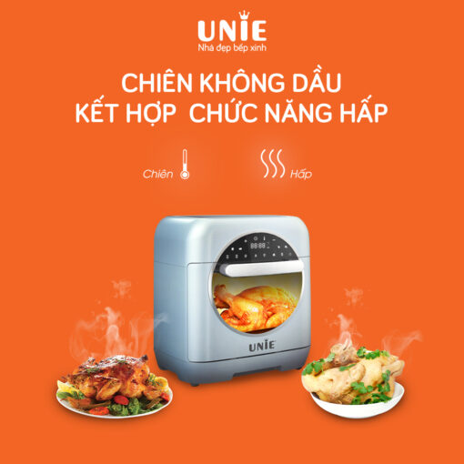 Nồi chiên hơi nước UNIE Steam Color công suất 1800W dung tích 15L - Hàng chính hãng