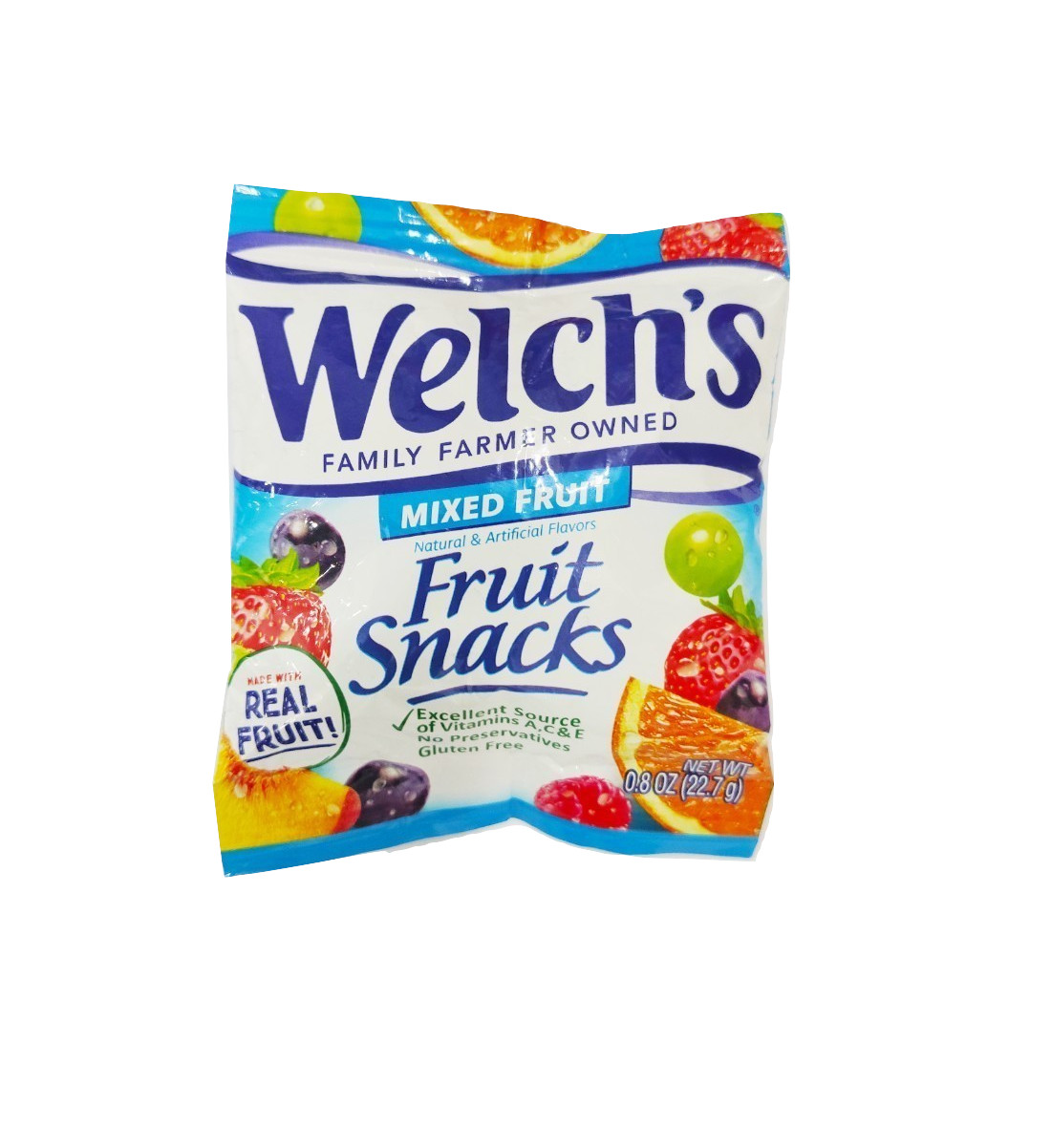 Kẹo dẻo trái cây hỗn hợp - Welch's Mixed Fruit Snack Chứa Vitamin A,C,E Giúp ăn ngon + bổ + khỏe (22,7g/gói) - Massel Official