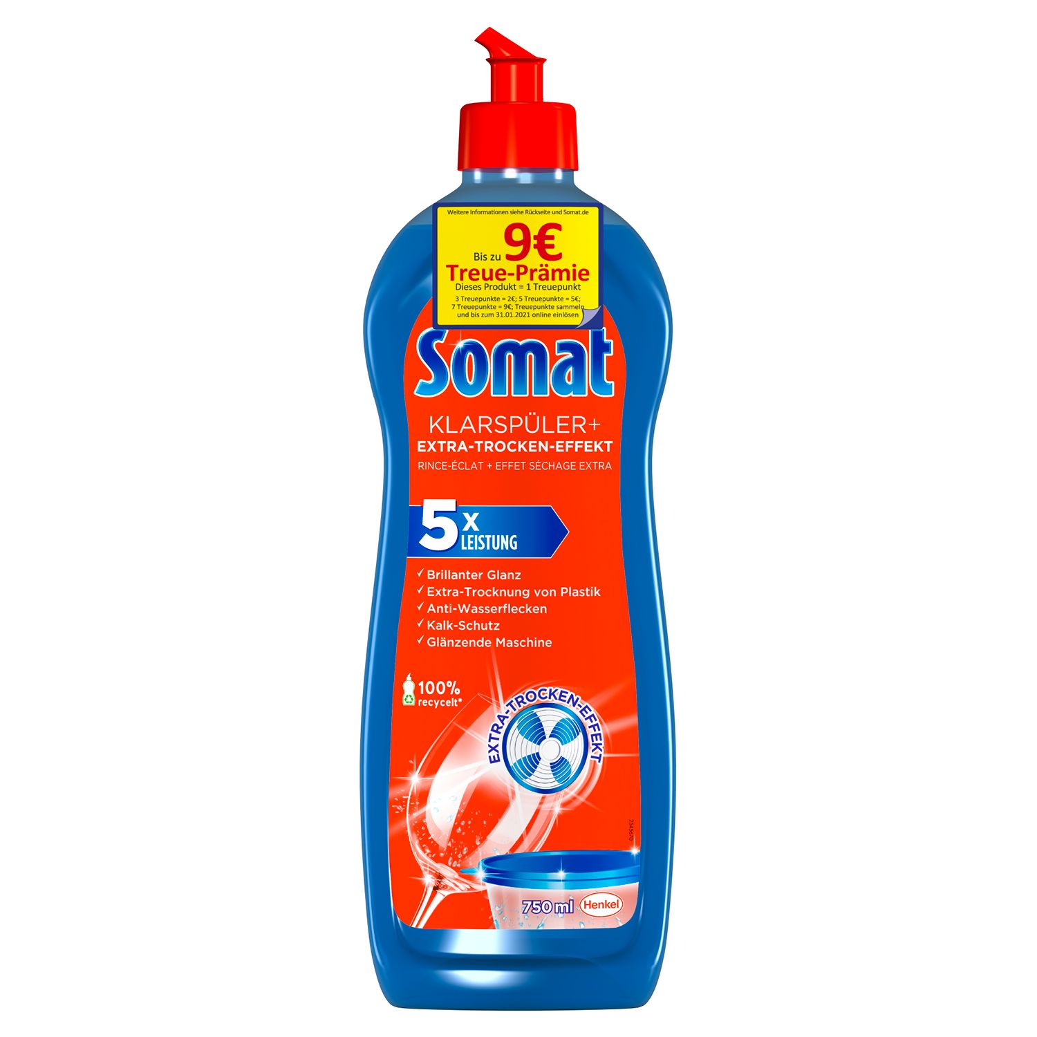 Combo 2 bịch bột Rửa Ly - Bát Somat 1,2 Kg - Đức