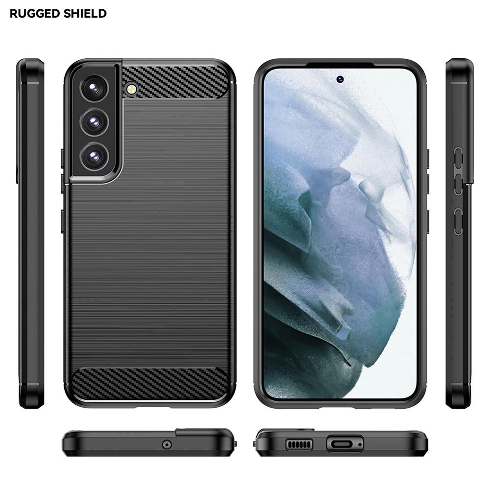 Ốp lưng cho Samsung S23+ 5G silicone mềm Carbone phay xước chống sốc chống vân tay