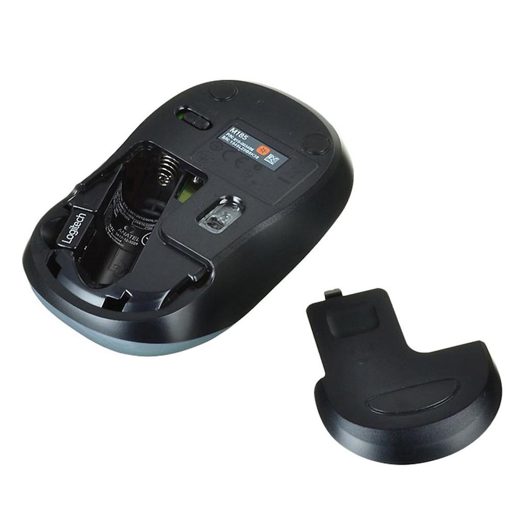 Chuột Wireless Logitech M185 - Xanh Hàng chính hãng