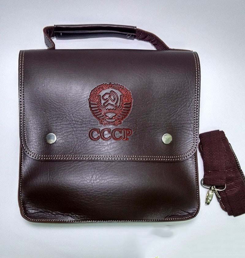 Bình Rượu INOX Logo CCCP Vàng Cao Cấp 2,5L - Tặng Kèm Phễu INOX và Túi da