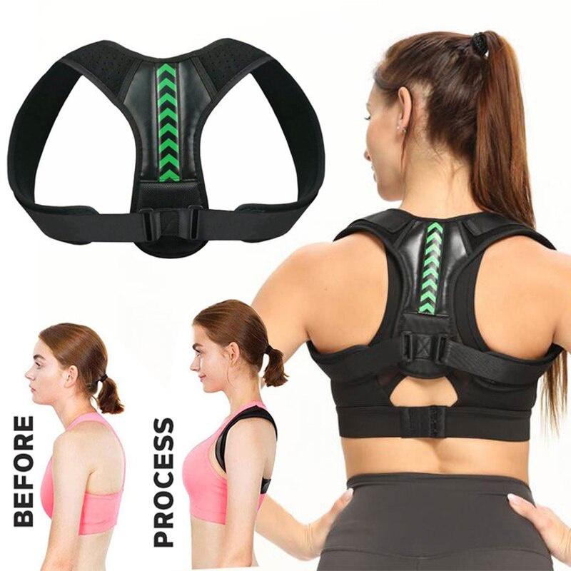 Adjustable Back Shoulder Posture Corrector Belt Clavicle Spine Support Reshape Body Home Office Sport Upper Back Neck Brace