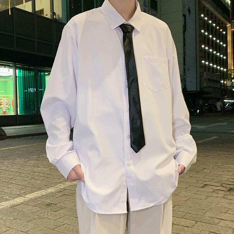 Áo Sơ Mi Tay Dài Thời Trang Hàn Quốc Cho Nam Size S-2Xl