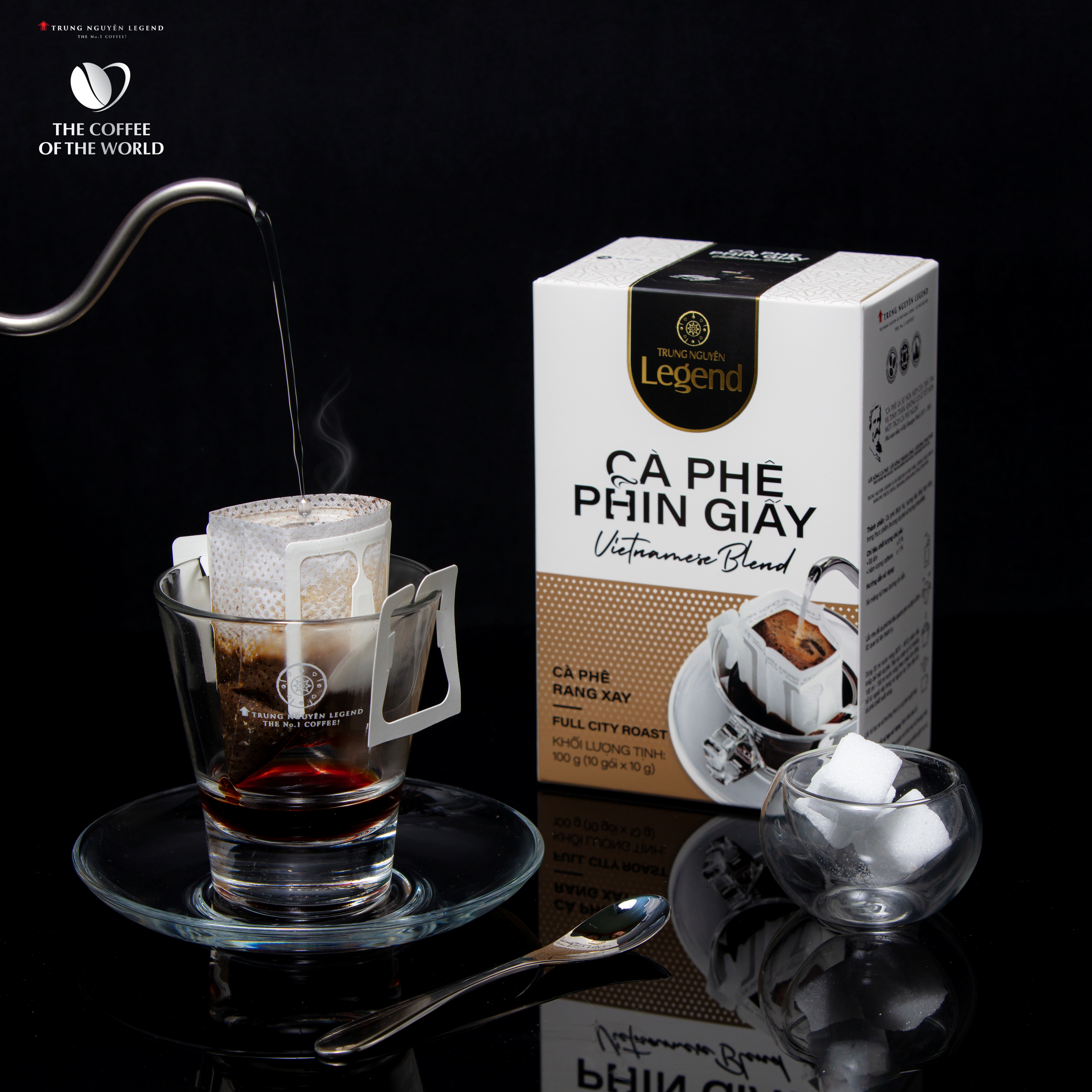 Trung Nguyên Legend - Cà phê phin giấy Vietnamese Blend - Hộp 10 gói x 10gr