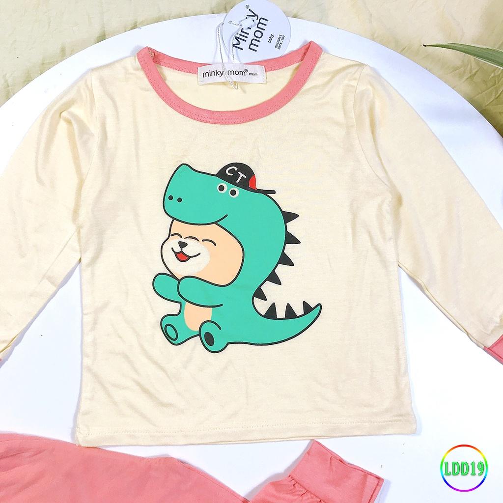 Bộ Dài Tay Cho Bé LDD19 Đồ Bộ Thun Lạnh Cao Cấp Mềm Mịn Thoáng Mát Hàng Dễ Chịu, Thoải Mái Cho Bé