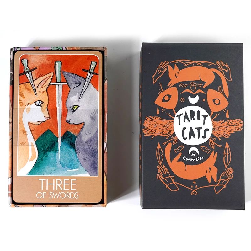 Bộ Bài Tarot Cats - Bài Bói Tarot Mèo Thẻ Mạ Cao Cấp