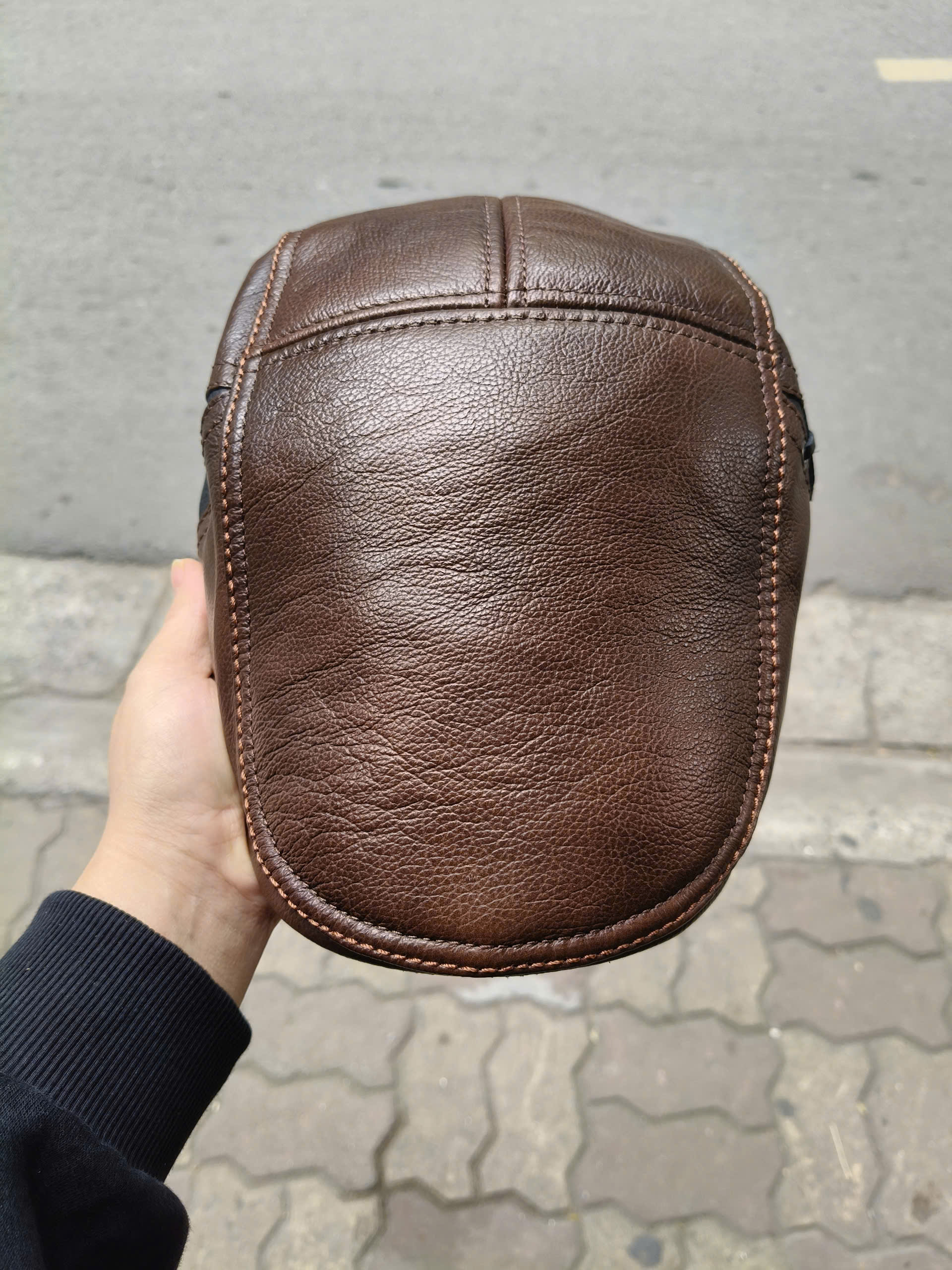 Mũ beret nam da bò cao cấp BHY1901 Mũ bê rê. Nón nồi nam