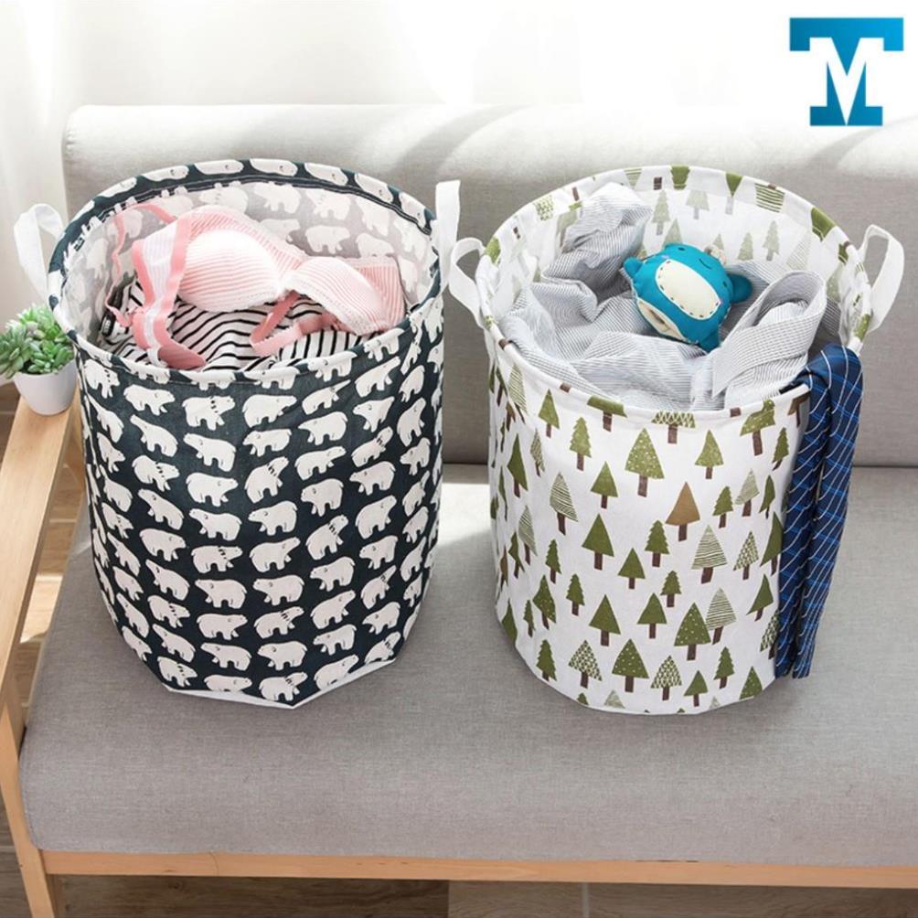 Giỏ vải đựng đồ giặt, sọt vải để quần áo