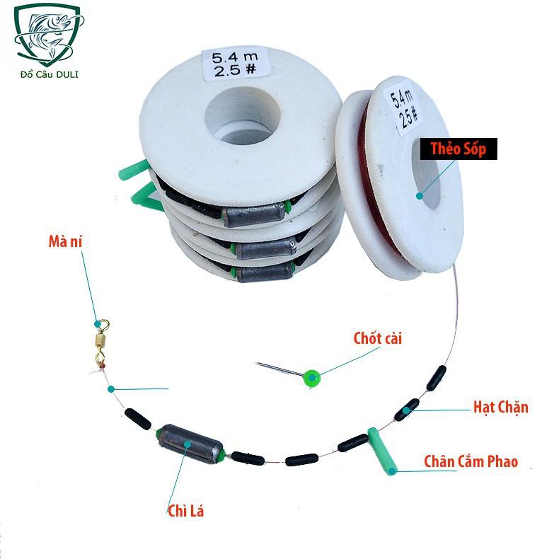 Dây trục câu đài buộc sẵn đầy đủ các kích thước, cước câu, DC-3