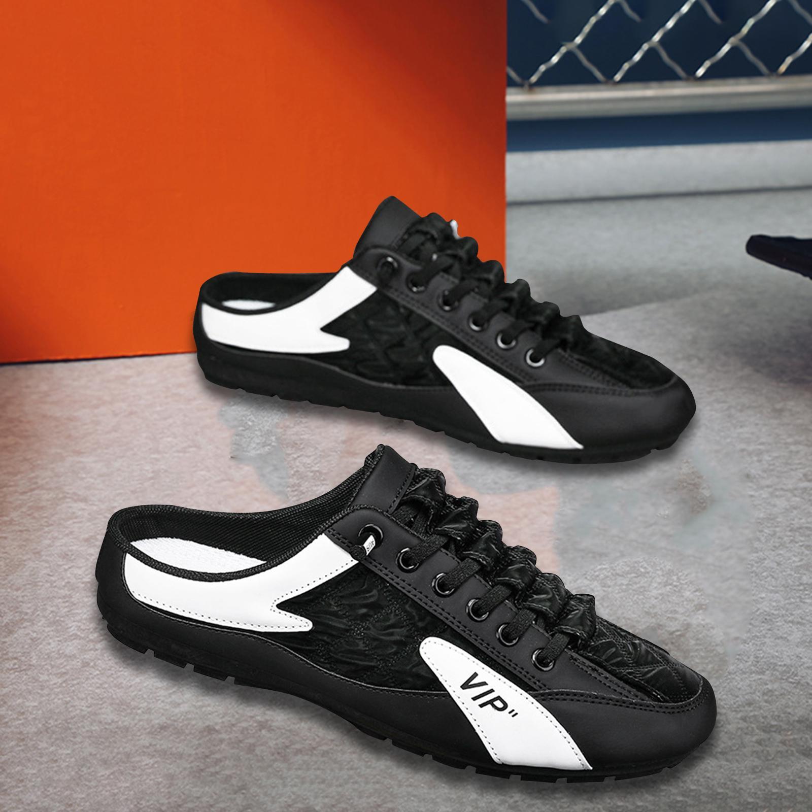Men Slip on Mule Sneakers Casual Sports Shoes Loafers for Hiker Outdoor Teen