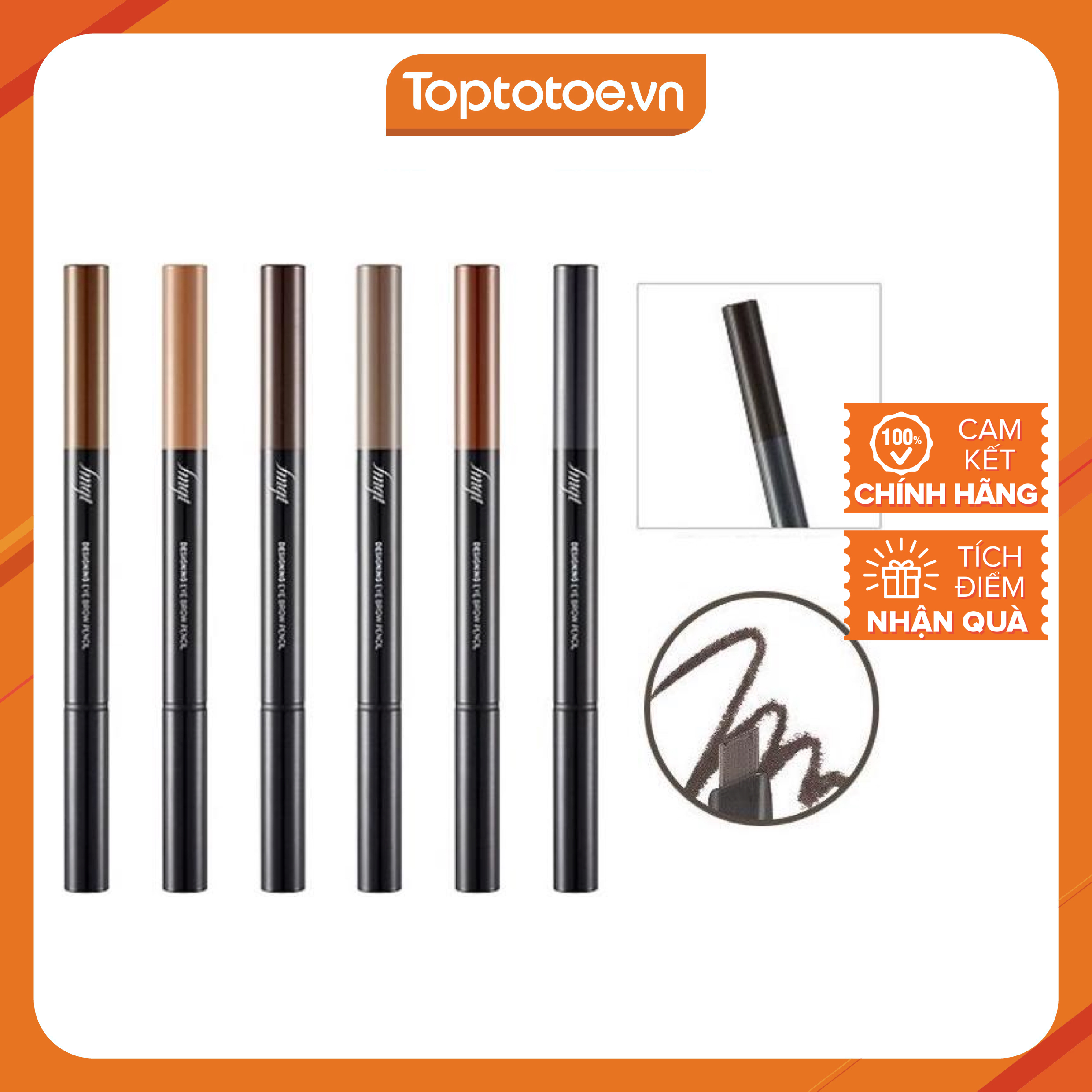 Chì Kẻ Mày The Face Shop Designing Eyebrow Pencil 34200599 (0.3g)