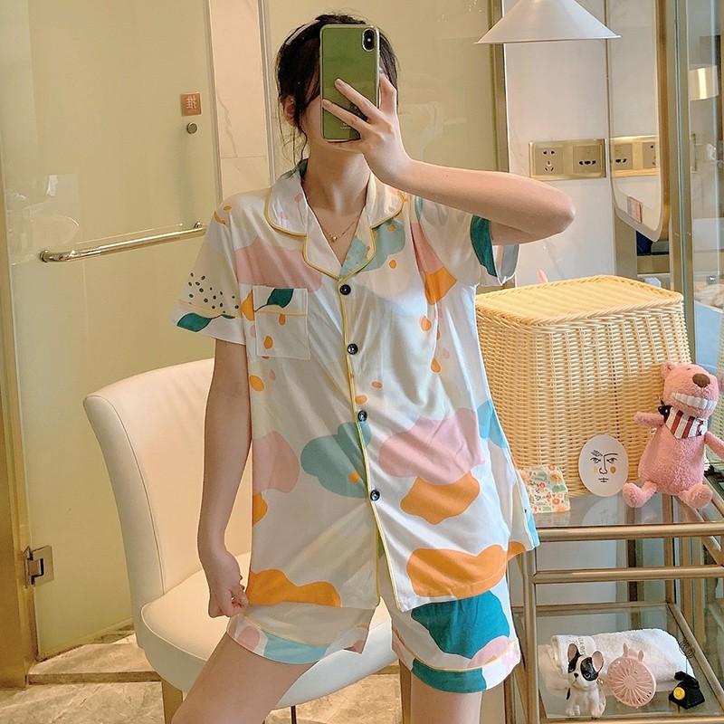 Đồ Bộ Pijama Cộc Mặc Nhà, Bộ Ngủ Cộc Nhiều Màu Xinh Xắn CCCP09