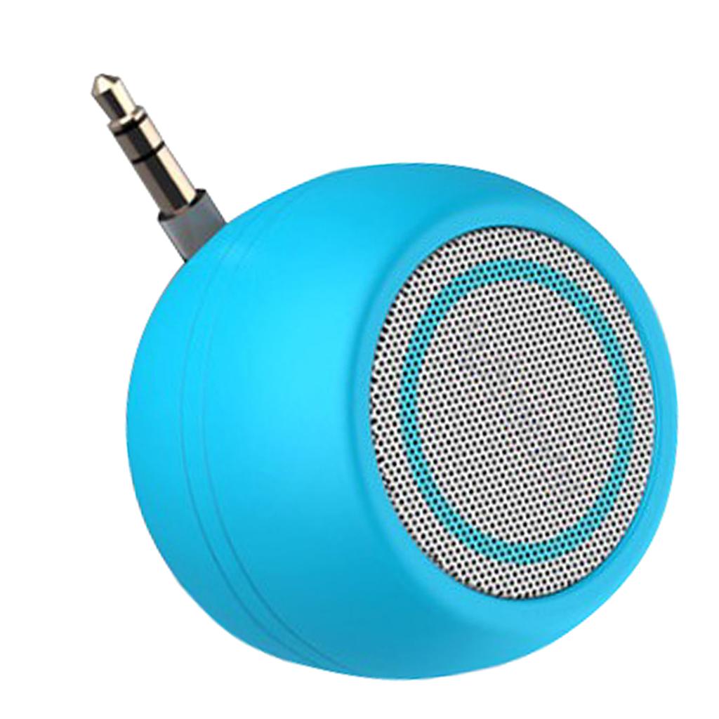 2 Pcs Mini Speaker 3.5mm Jack AUX Music Audio