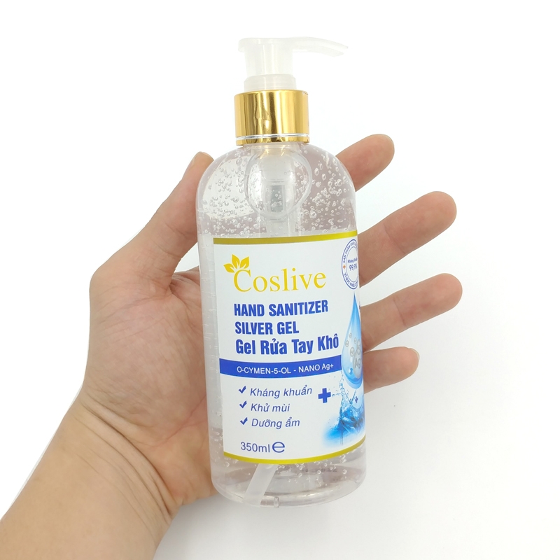 Gel Rửa Tay Khô Hand San Silver Coslive 350ml - Nano