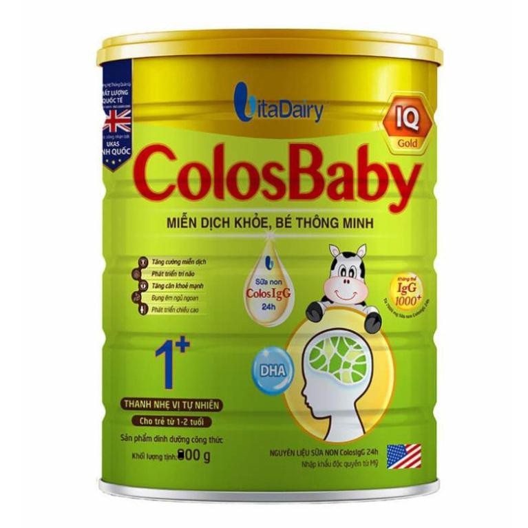 Combo 5 lon Sản Phẩm Dinh Dưỡng Công Thức ColosBaby IQ 1+ lon 800g