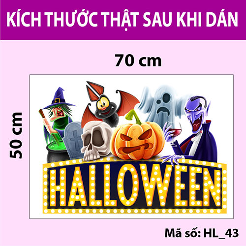 Decal trang trí Halloween 2020 số 9