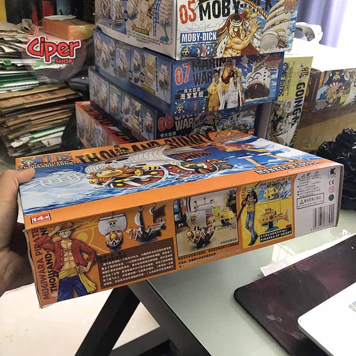 Loại 16cm - Mô hình thuyền Thousand Sunny - Figure Sunny One Piece