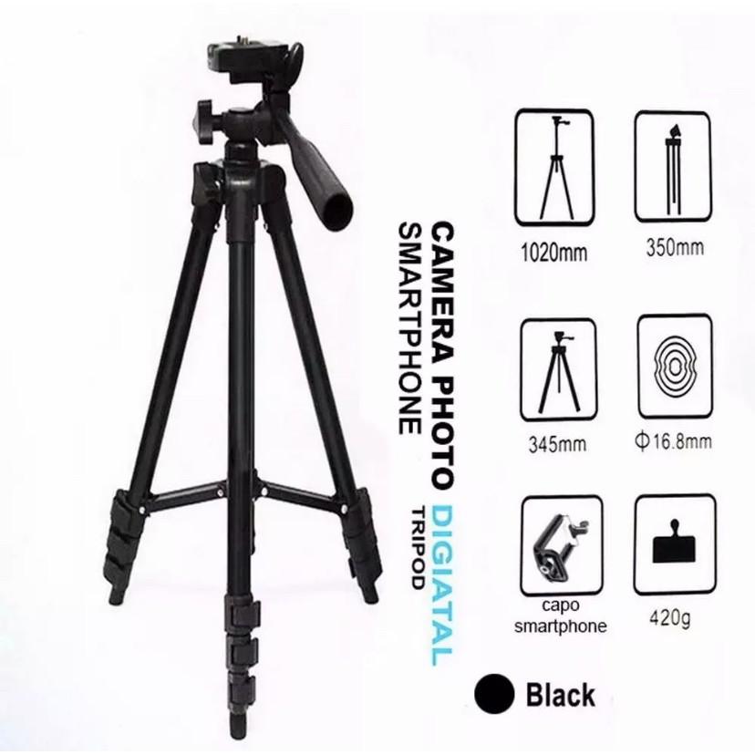 Gậy Chụp Hình 3 Chân Tripod 3120 Cho Điện Thoại, Máy Ảnh Điện Thoại.