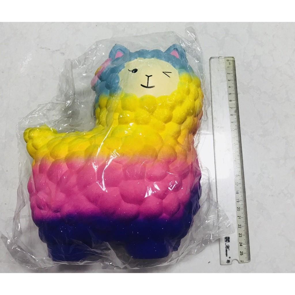 (VÀNG ) ĐỒ CHƠI SQUISHY CỪU MÀU VÀNG CỰC ĐẠI KHỔNG LỒ DỄ THƯƠNG 26cmx18cm ( nguyenhuyen9916 )