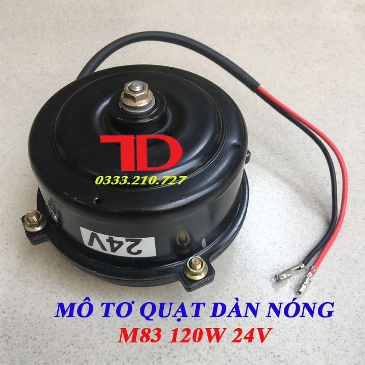 Mô tơ và lồng quạt dàn nóng ô tô lồng sắt M83 120W - Vật Tư Điện Lạnh Ô Tô Thuận Dung