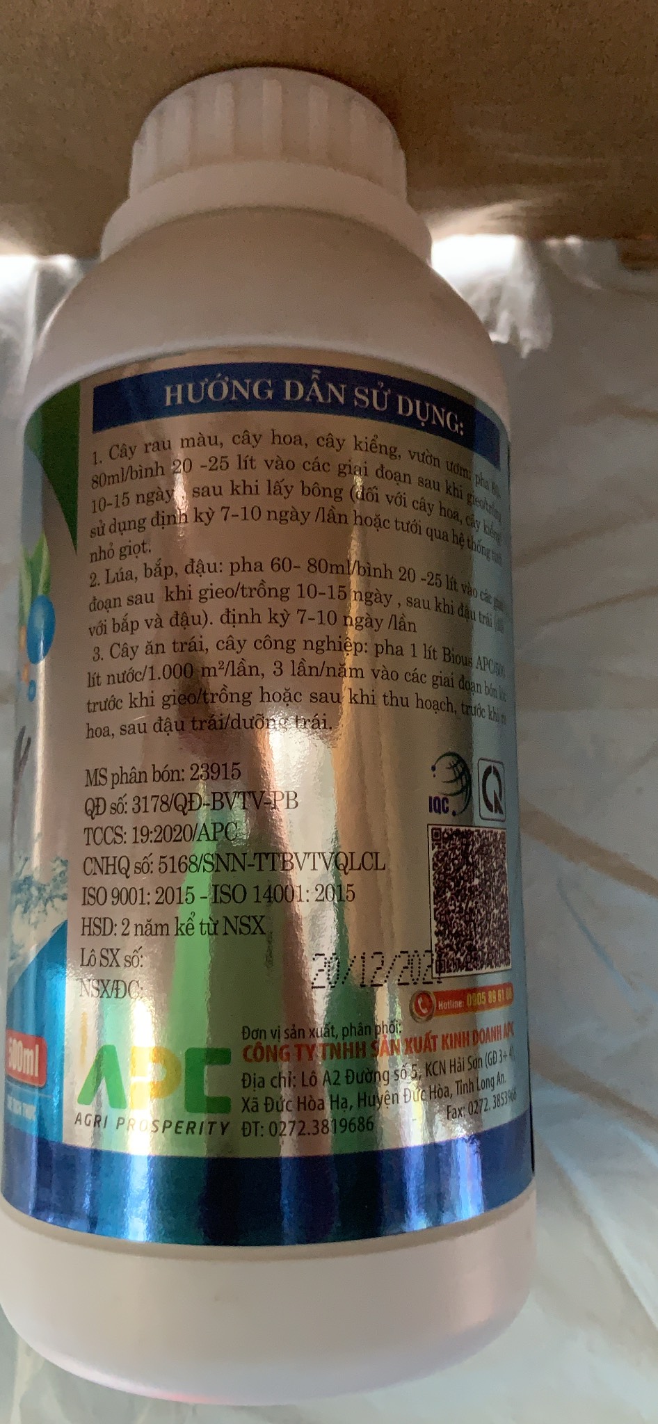 Fish Bio - 500m Phân Cá Không Mùi