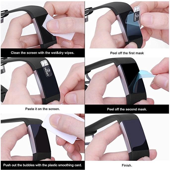 Miếng Dán Bảo Vệ Màn Hình Dành Cho Đồng Hồ Thông Minh Fitbit Charge 2 3 4
