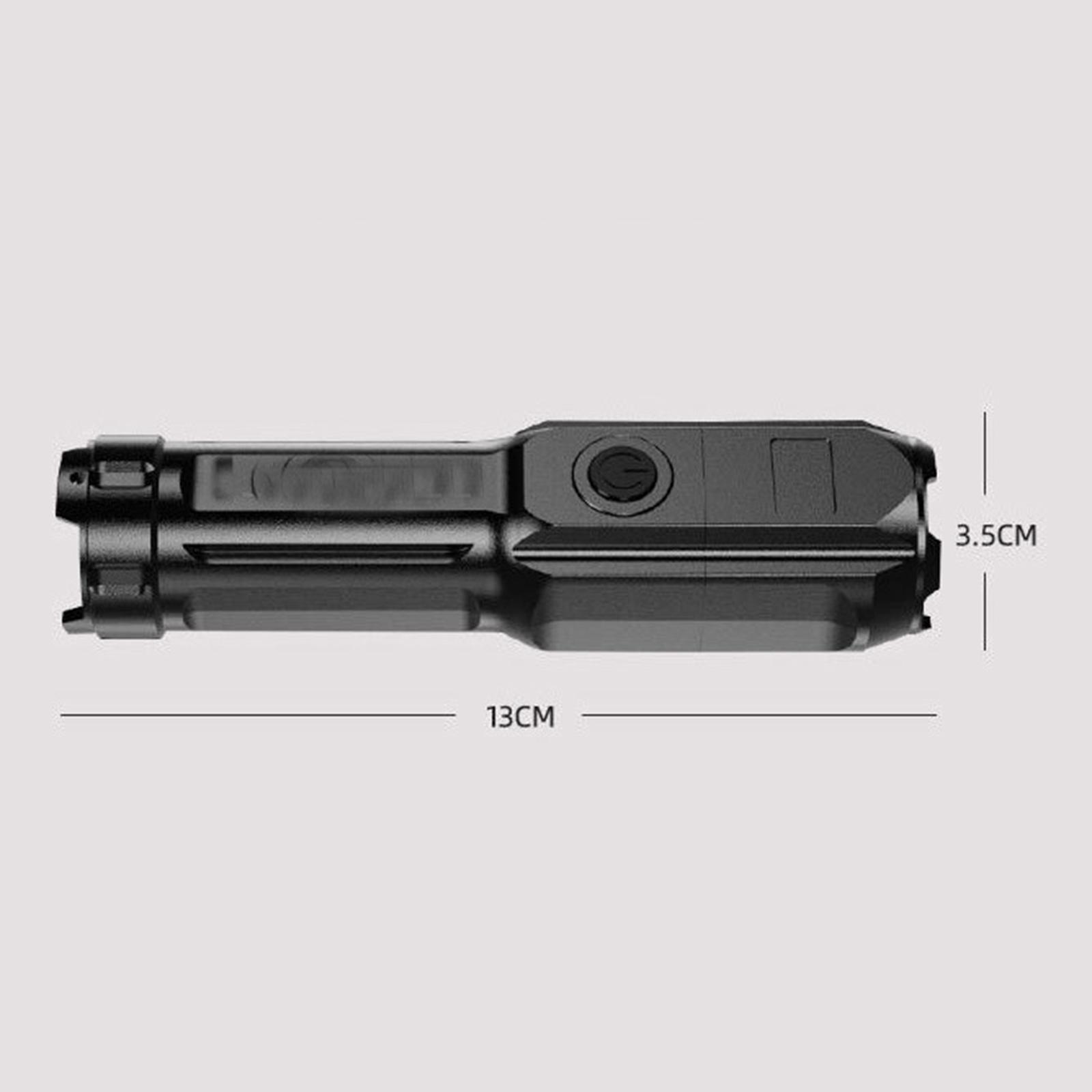Mini Flashlight Rechargeable Telescopic Lighting Camping Bright USB