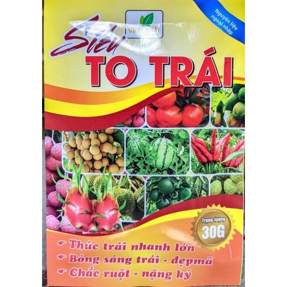 Phân bón Siêu to trái ngọt quả, lớn quả, to quả, siêu ngọt chắc quả ớt, cà chua, dưa hấu, cam bưởi
