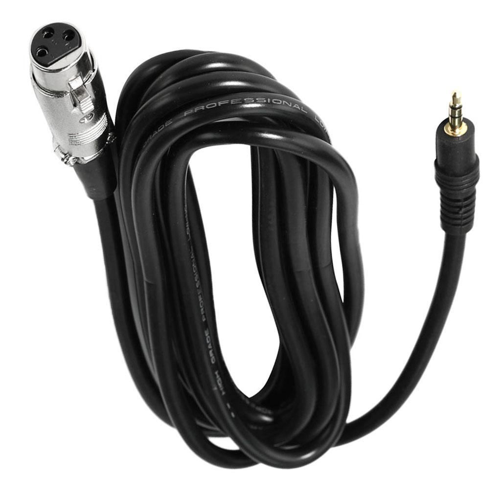 XLR Female to 3.5mm TRS Male Cable - 0.5m Microphone Wire