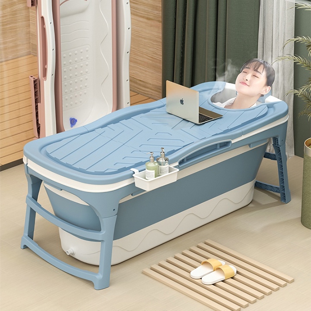 Bồn Tắm Gấp Gọn Thông Minh Seka 1m18 Có Nắp Đậy - Hàng Chính Hãng