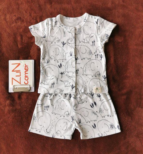 Bộ cotton mềm cho bé 3-36m