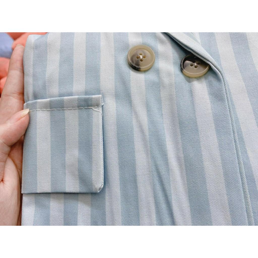 Áo blazer nữ kẻ sọc hàn quốc cá tính