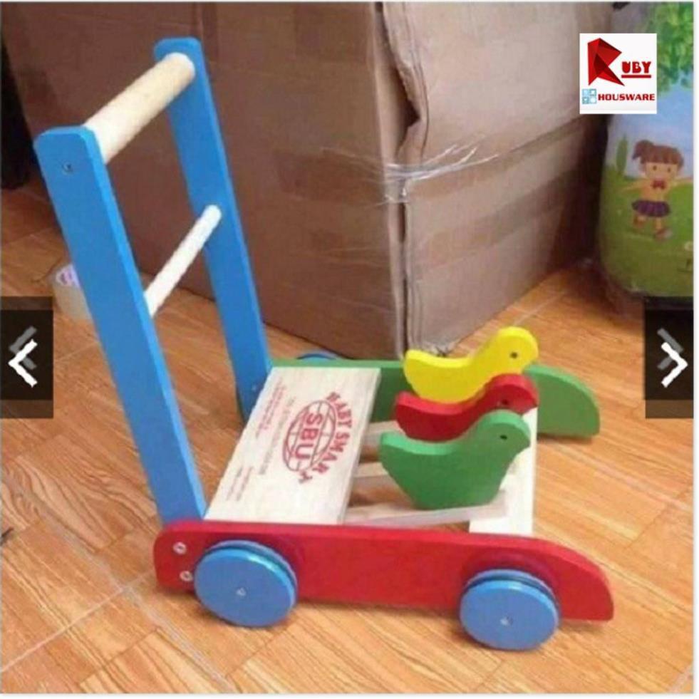 Xe Tập Đi Bằng Gỗ Cho Bé
