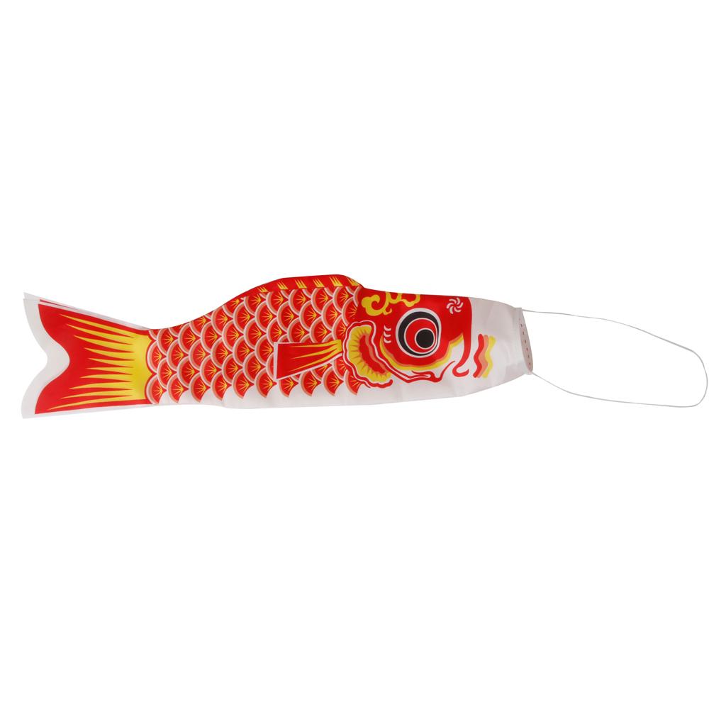 Japanese Windsock Carp Flag Koi Nobori Sailfish 150cm Blue And 100cm Red