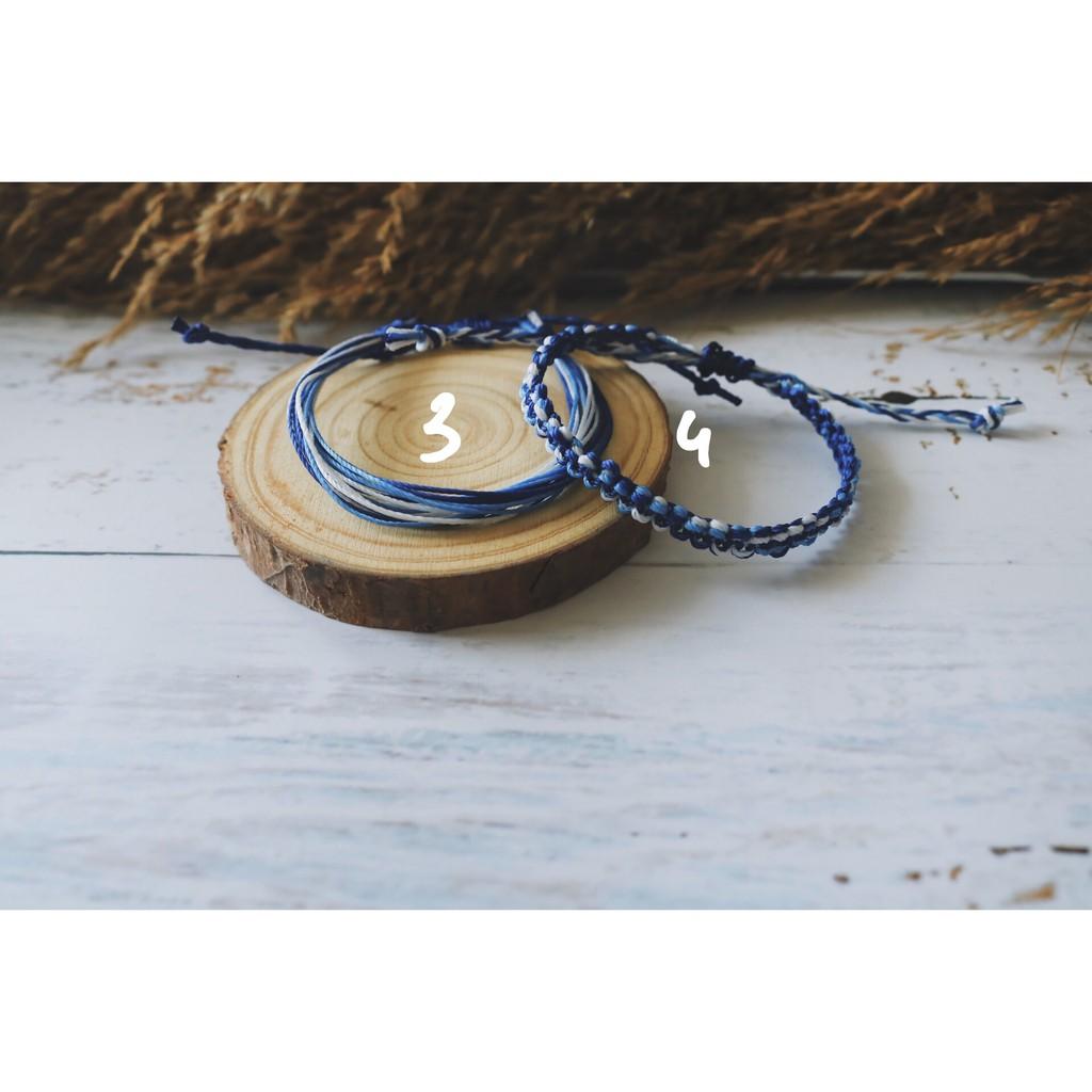 Vòng tay, vòng chân dây đan không thấm nước - mẫu theo số trong hình