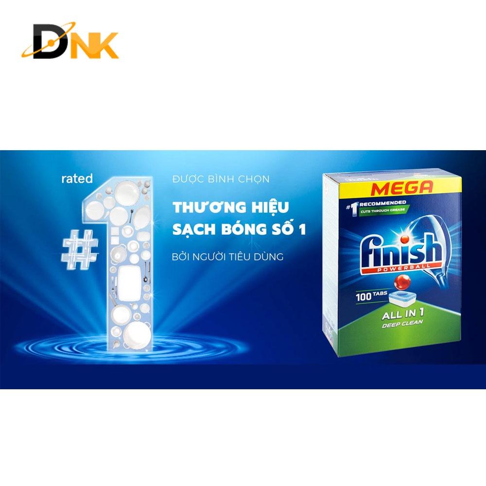 Viên rửa bát Finish All in 1 100 viên, 6 chức năng - CAM KẾT HÀNG NHẬP KHẨU CHÍNH HÃNG BỞI DNK