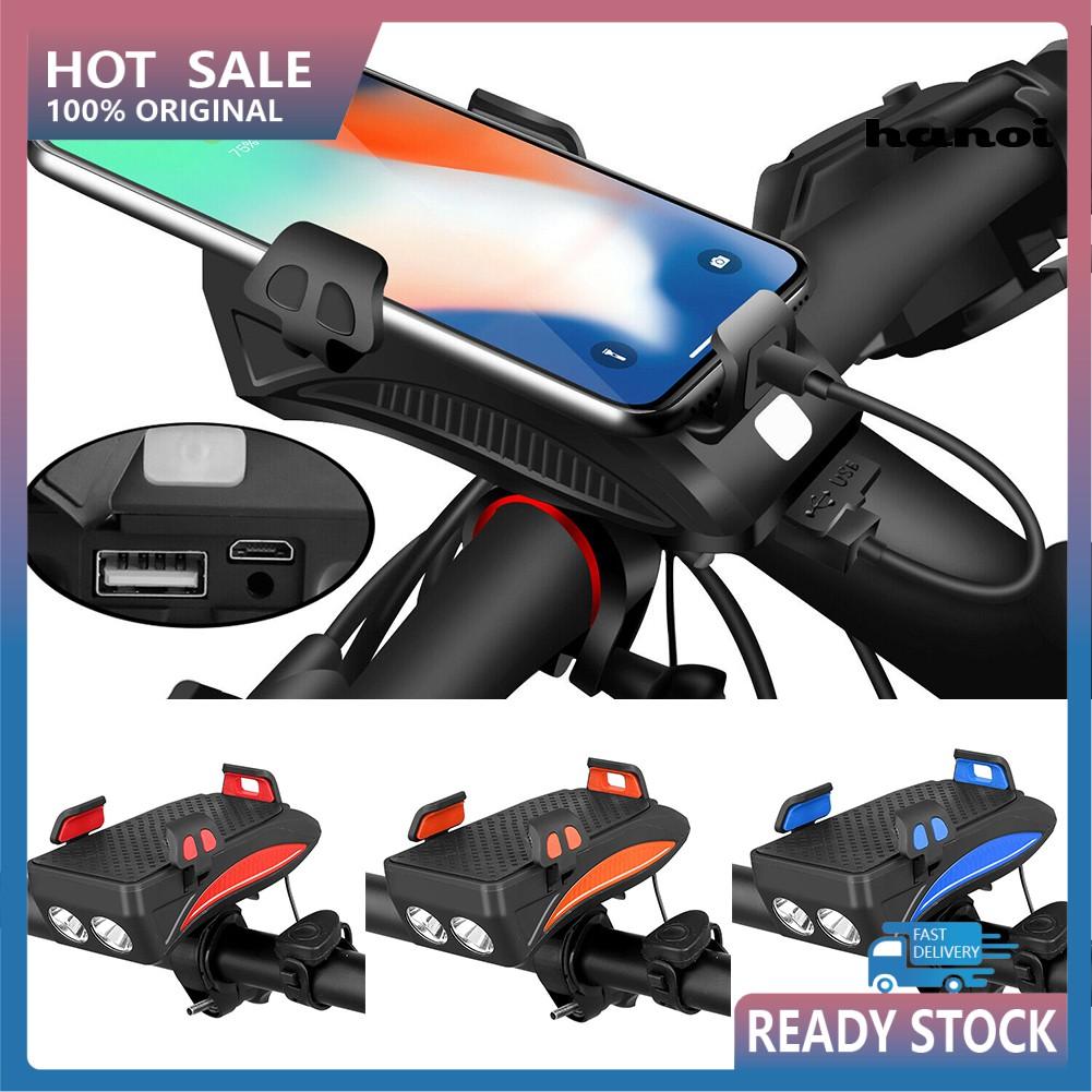 Bộ Đèn Led Gắn Ghi Đông Xe Đạp Tiện Dụng Kèm Phụ Kiện