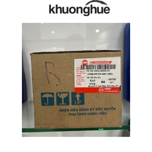 Bộ chế hòa khí,bình xăng con xe Enjoy 125Cc chính hãng Sym