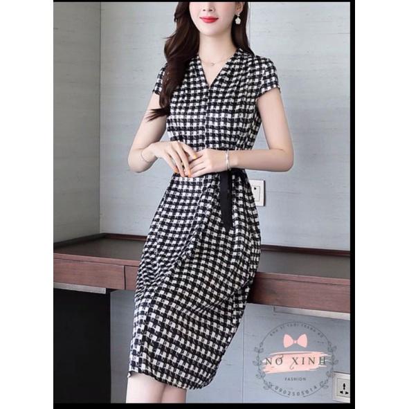 Đầm Công Sở Dự Tiệc Hàn Quốc Đủ Size M-L-XL-XXL
