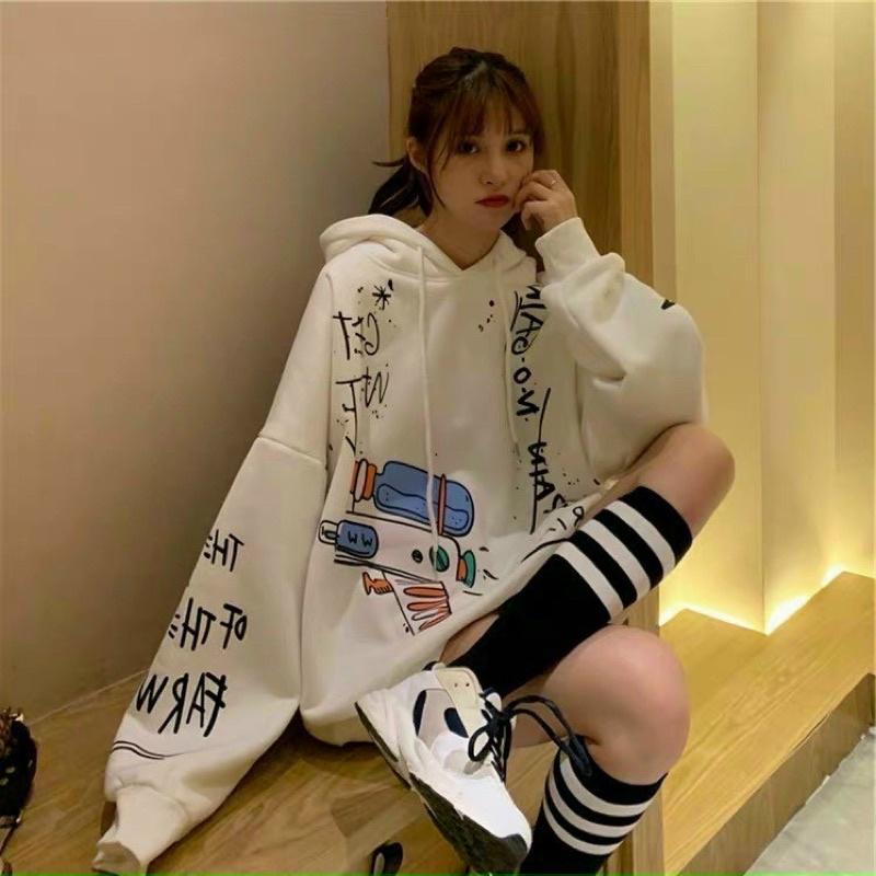 áo hoodie pe nỉ ngoại có nón chất vải dày dặn và mềm mịn in hình tàu bay siêu kute, có 2 màu trắng đen