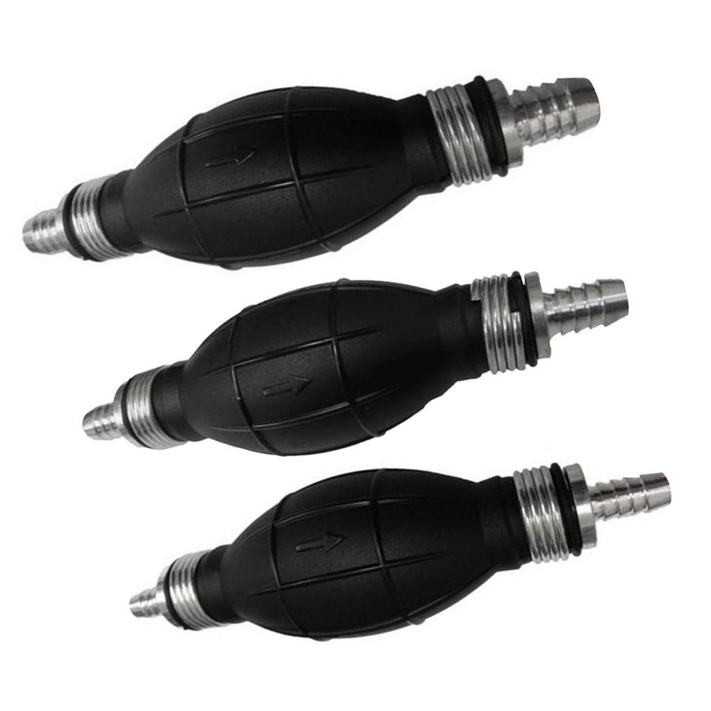 3pcs Rubber Fuel Line Primer Bulb Replacement for Outboard/Inboard Engine